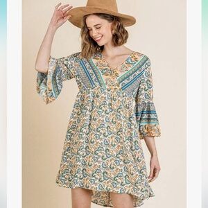 Umgee babydoll dress